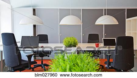 Modern workstation area in office View Large Photo Image Stock Image - Modern workstation area in office. Fotosearch