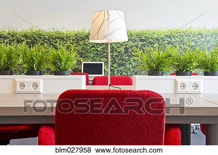 Stock Photo - Modern workstation area in office. Fotosearch
