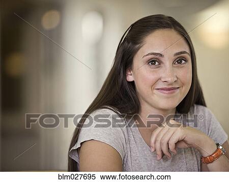 Stock Photography - Smiling woman. Fotosearch