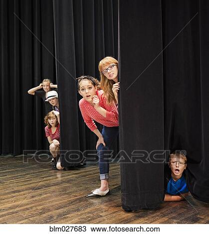 Students practicing on stage View Large Photo Image Stock Image - Students practicing on stage. Fotosearch