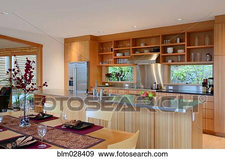 Stock Photo - Table and counter tops in kitchen. Fotosearch