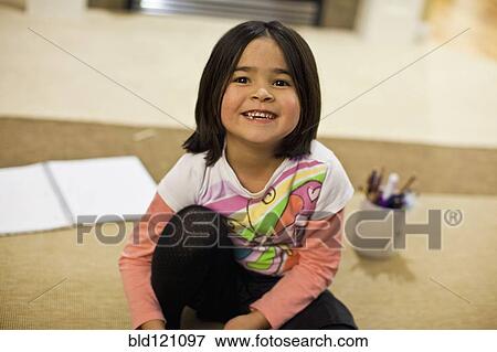 Stock Photo - Asian girl smiling. Fotosearch