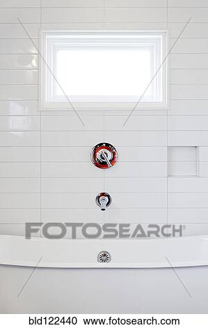 Stock Image - Bathtub in modern bathroom. Fotosearch