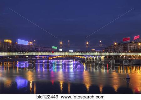 City skyline illuminated at night, Moscow, Russia View Large Photo Image Stock Photo - City skyline illuminated at night, Moscow, Russia. Fotosearch