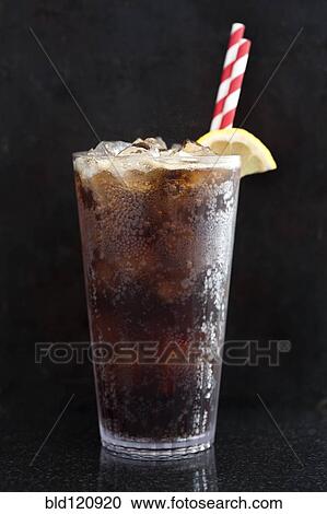 Close up of glass of soda View Large Photo Image Stock Image - Close up of glass of soda. Fotosearch