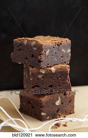 Close up of stack of brownies View Large Photo Image Stock Image - Close up of stack of brownies. Fotosearch