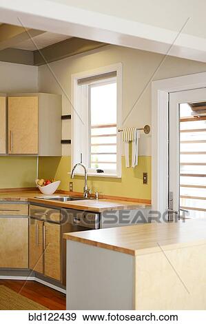 Counters and sink in modern kitchen View Large Photo Image Stock Photo - Counters and sink in modern kitchen. Fotosearch