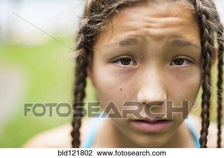 Mixed race girl with braids View Large Photo Image Stock Image - Mixed race girl with braids. Fotosearch