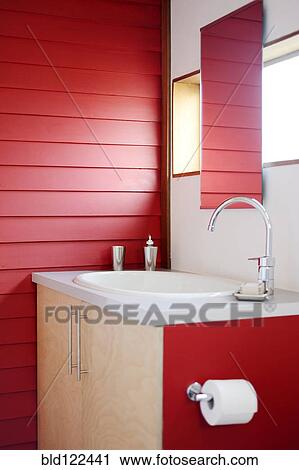 Sink and mirror in modern bathroom View Large Photo Image Stock Image - Sink and mirror in modern bathroom. Fotosearch