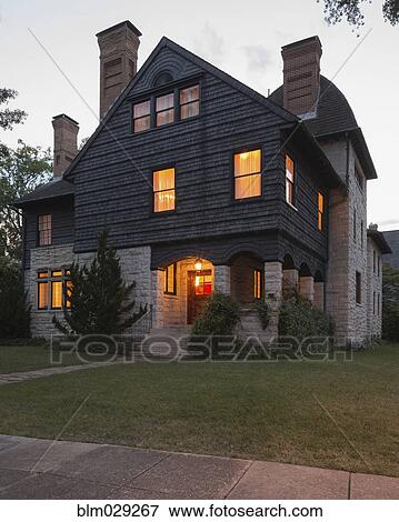 British Arts and Crafts house View Large Photo Image Stock Photo - British Arts and Crafts house. Fotosearch