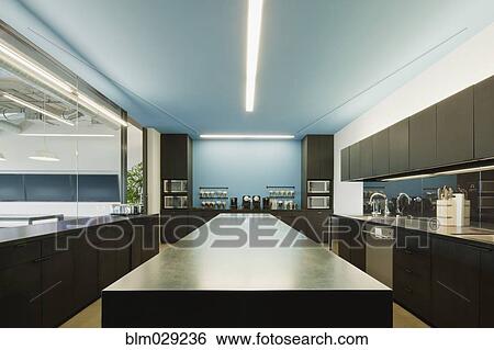 Empty kitchen in office View Large Photo Image Stock Photograph - Empty kitchen in office. Fotosearch