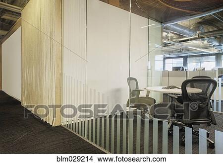Empty meeting room in office View Large Photo Image Picture - Empty meeting room in office. Fotosearch