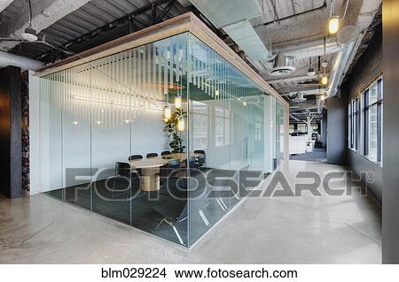 Empty meeting room in office View Large Photo Image Picture - Empty meeting room in office. Fotosearch