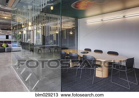 Empty meeting room in office View Large Photo Image Stock Image - Empty meeting room in office. Fotosearch