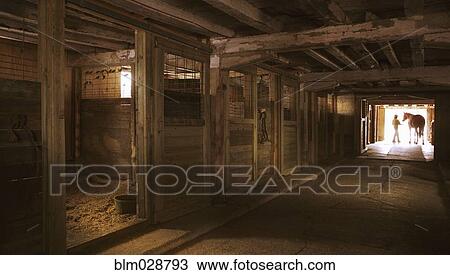 Stock Image - Horse barn. Fotosearch