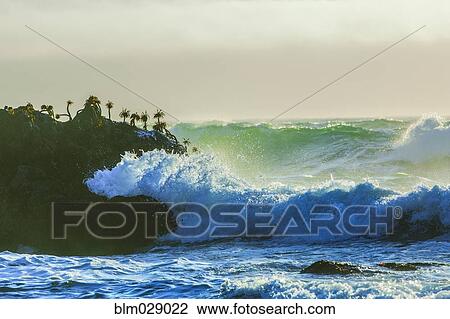 Waves crashing on cliffs, Bodega Bay, California, United States View Large Photo Image Stock Image - Waves crashing on cliffs, Bodega Bay, California, United States. Fotosearch