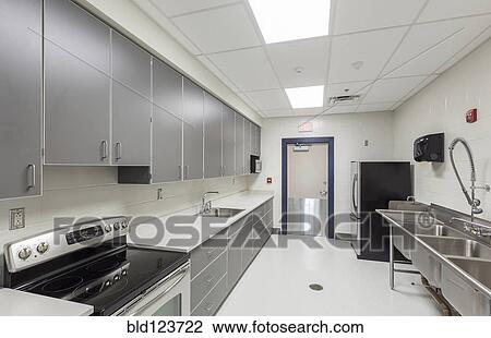Stock Image - Animal shelter kitchen. Fotosearch