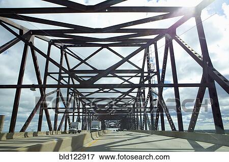 Cars on bridge View Large Photo Image Stock Photo - Cars on bridge. Fotosearch