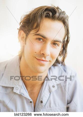 Caucasian man smiling View Large Photo Image Stock Photograph - Caucasian man smiling. Fotosearch