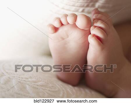 Close up of Caucasian baby's feet View Large Photo Image Stock Photo - Close up of Caucasian baby's feet. Fotosearch