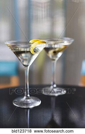 Close up of garnished martinis View Large Photo Image Stock Photo - Close up of garnished martinis. Fotosearch