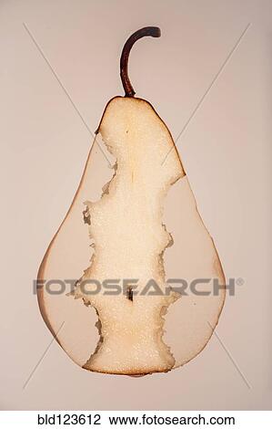 Close up of pear cross-section View Large Photo Image Stock Image - Close up of pear cross-section. Fotosearch