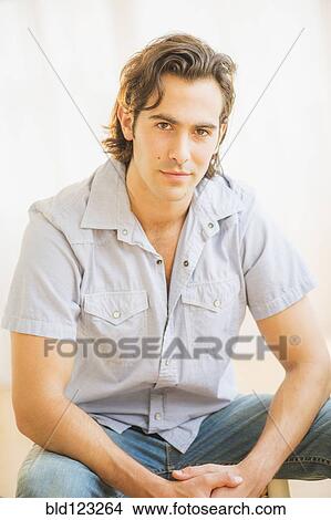 Picture - Confident Caucasian man. Fotosearch