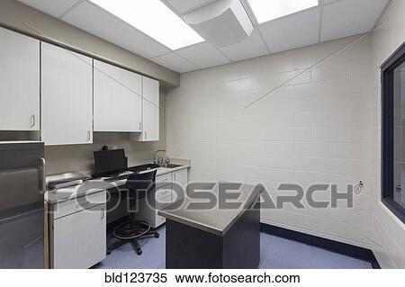 Stock Photography - Examination table in animal hospital. Fotosearch