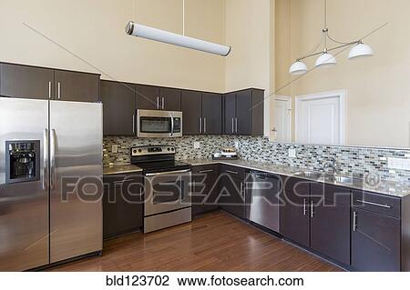 Stock Image - Modern kitchen. Fotosearch