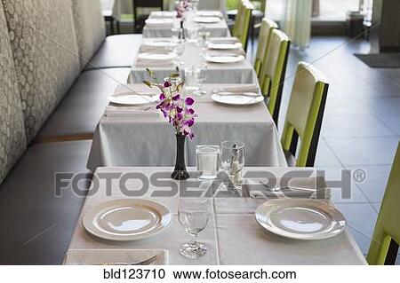Set tables in Thai restaurant View Large Photo Image Stock Image - Set tables in Thai restaurant. Fotosearch
