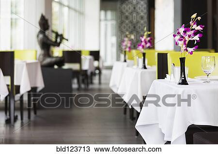 Set tables in Thai restaurant View Large Photo Image Stock Image - Set tables in Thai restaurant. Fotosearch