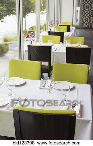 Set tables in Thai restaurant View Large Photo Image Stock Photo - Set tables in Thai restaurant. Fotosearch