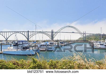 Yaquina Bay Bridge, Newport, Oregon, United States View Large Photo Image Stock Image - Yaquina Bay Bridge, Newport, Oregon, United States. Fotosearch