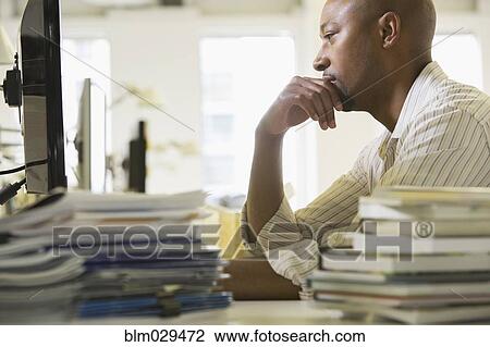 African American businessman working in office View Large Photo Image Stock Image - African American businessman working in office. Fotosearch