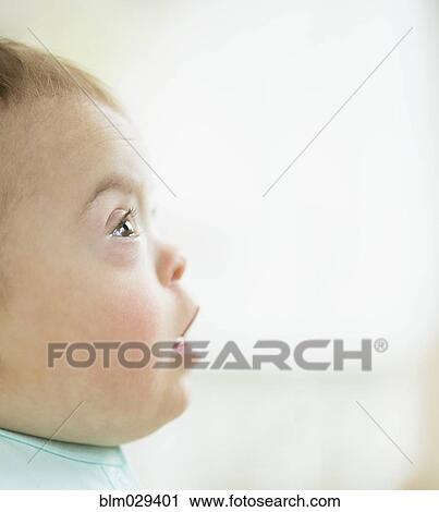 Caucasian baby girl with Down Syndrome View Large Photo Image Stock Image - Caucasian baby girl with Down Syndrome. Fotosearch