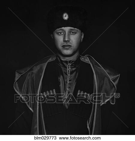 Cossack soldier wearing uniform View Large Photo Image Stock Image - Cossack soldier wearing uniform. Fotosearch