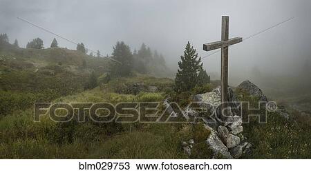 Cross, Mt. Blanc, Switzerland View Large Photo Image Stock Image - Cross, Mt. Blanc, Switzerland. Fotosearch
