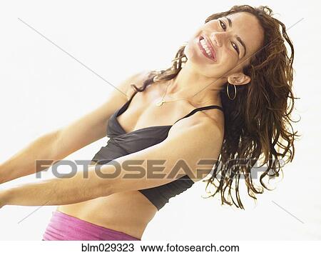 Mixed race woman smiling View Large Photo Image Stock Image - Mixed race woman smiling. Fotosearch