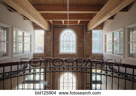 Picture - Balcony in office building. Fotosearch