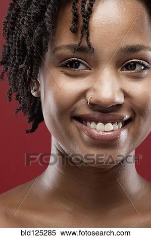 Black woman smiling View Large Photo Image Stock Photography - Black woman smiling. Fotosearch