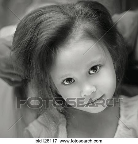 Stock Photo - Caucasian girl smiling. Fotosearch