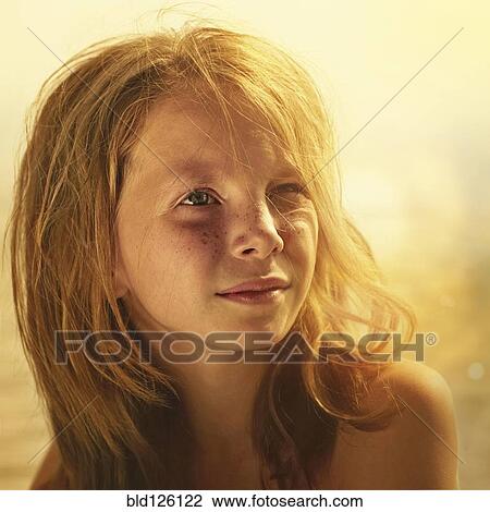 Caucasian girl standing outdoors View Large Photo Image Stock Image - Caucasian girl standing outdoors. Fotosearch