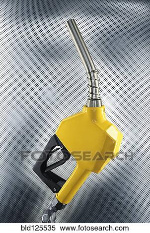 Stock Photography - Close up of gasoline pump nozzle. Fotosearch
