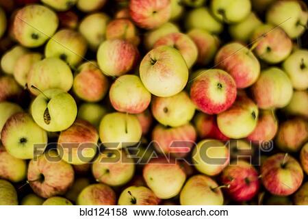 Stock Photo - Close up of pile of apples. Fotosearch