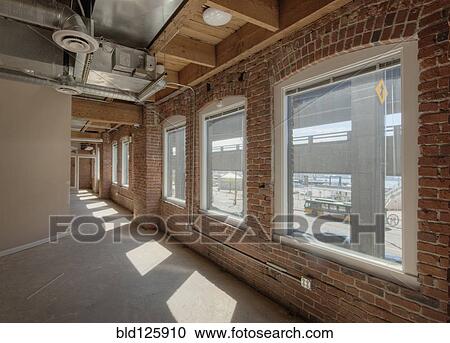 Stock Image - Empty corridor in office building. Fotosearch
