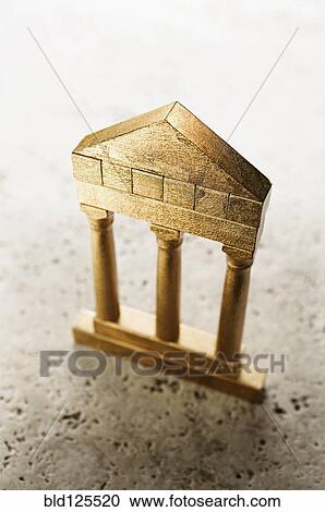 Golden model of pillars and archway View Large Photo Image Stock Image - Golden model of pillars and archway. Fotosearch