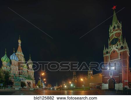 Kremlin, Saint Basil's Cathedral and Red Square, Moscow, Russia View Large Photo Image Stock Image - Kremlin, Saint Basil's Cathedral and Red Square, Moscow, Russia. Fotosearch