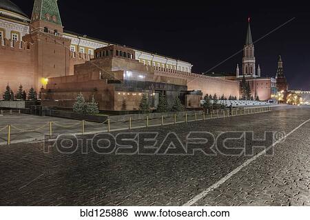 Stock Photograph - Lenin's tomb and Red Square, Moscow, Russia. Fotosearch