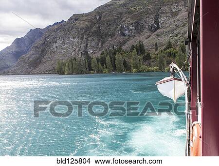 Picture - Lifeboat hanging from ship. Fotosearch