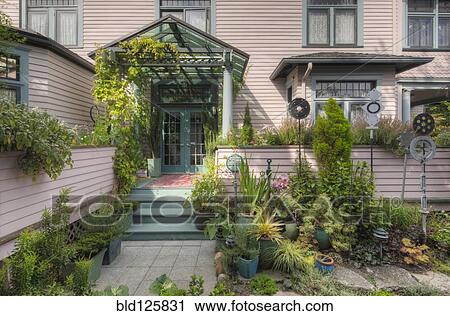 Plants growing in garden View Large Photo Image Stock Image - Plants growing in garden. Fotosearch